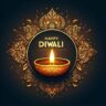 best happy diwali dp images with diya and mandala