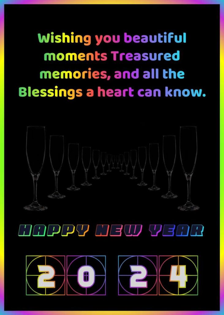 happy new year quotes for friends with blessing, new year 2024