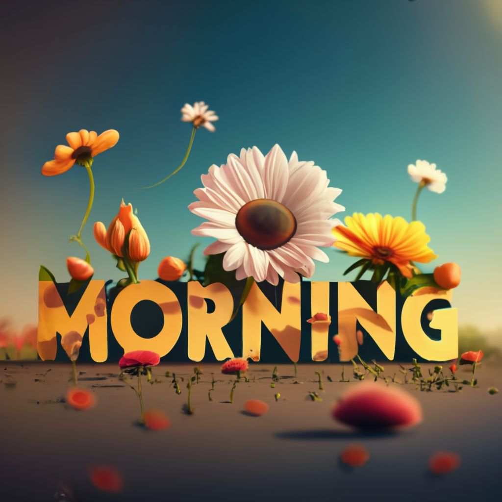 beautiful good morning pictures with flowers