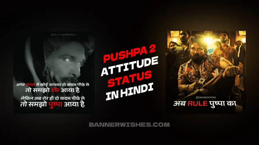 pushpa 2 attitude status in hindi